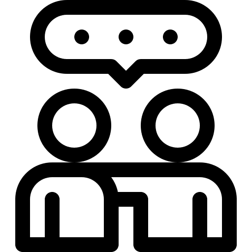 Talk discussion people counselling icon