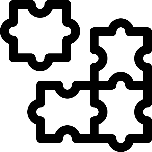 Puzzle teamwork puzzle piece company icon