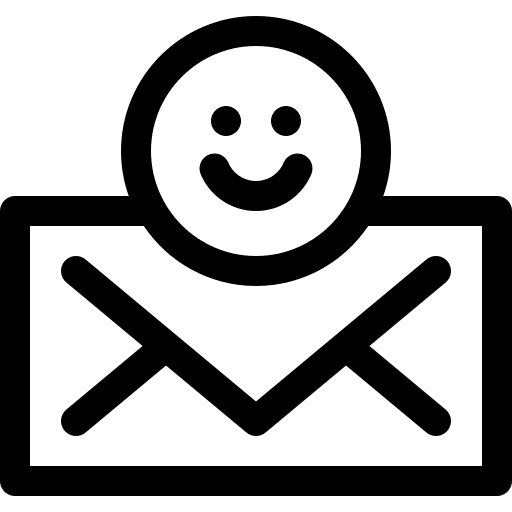 Letter happy letter friendship icon