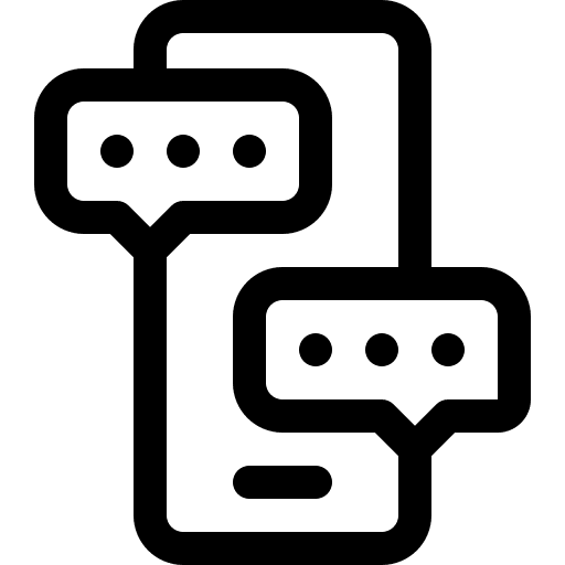 Message mobile phone chat chat box icon