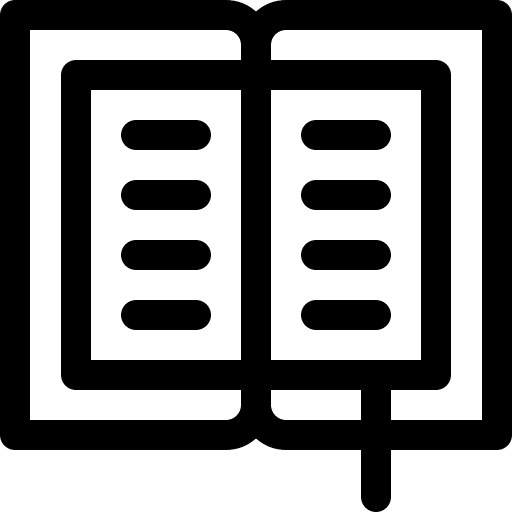 Open book open source good reading icon
