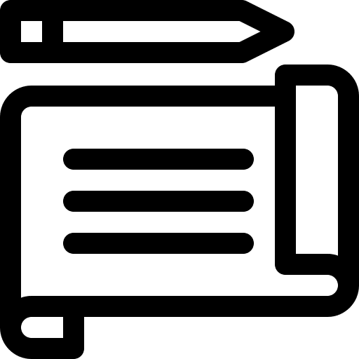 Blueprint business write document icon Blueprint business write document icon