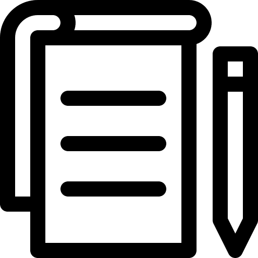 Document pen write business icon Document pen write business icon