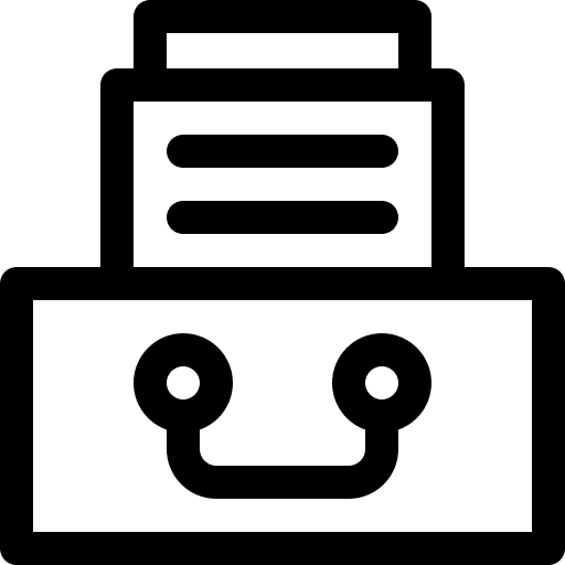 Drawer archive storage office icon Drawer archive storage office icon