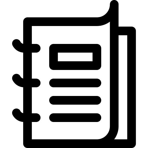 Notebook business bookmark address book icon Notebook business bookmark address book icon