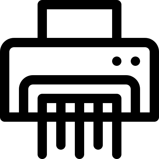 Paper shredder document delete paper shredder icon Paper shredder document delete paper shredder icon