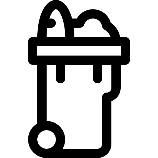 Dumpster ecology and environment garbage bin icon