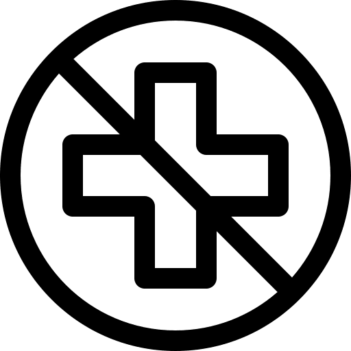 No healthcare care healthcare and medical sign icon