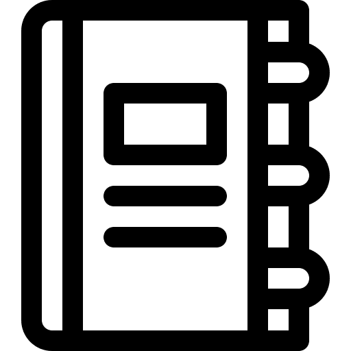 Notebook address book agenda bookmark icon Notebook address book agenda bookmark icon