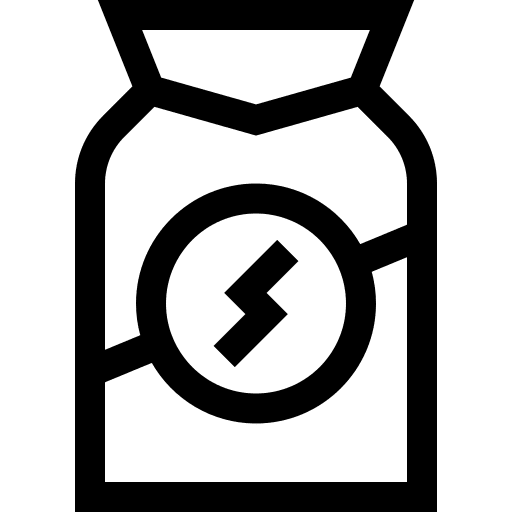 Protein healthcare and medical supplement nutrition icon