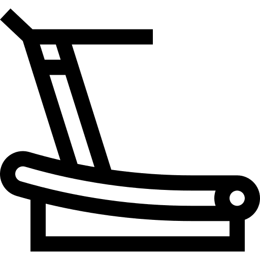 Treadmill running exercise training icon Treadmill running exercise training icon