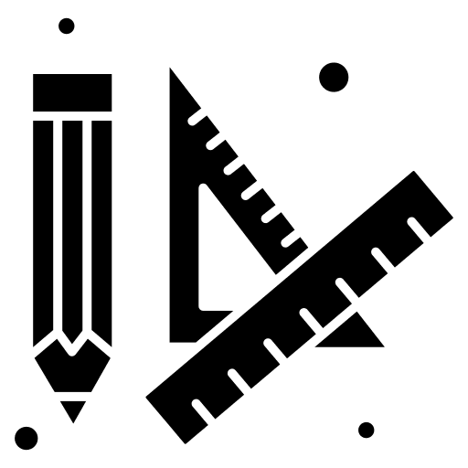 Ruler education ruler tool icon