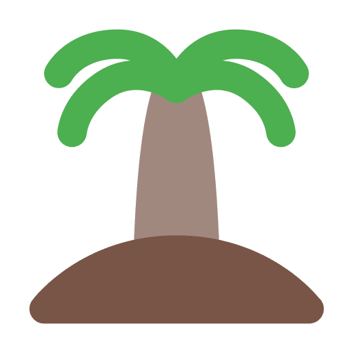 Beach nature beach island icon