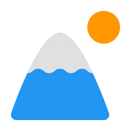Mountain snow mountain landscape icon