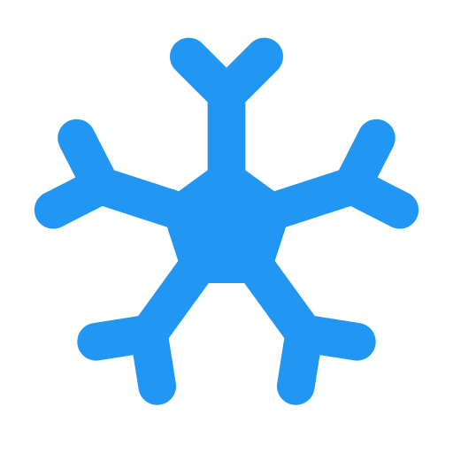 Snowflake frost weather winter icon