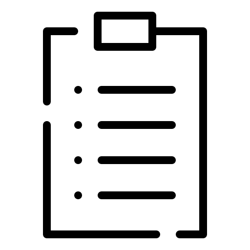 List lists listing clipboard icon List lists listing clipboard icon