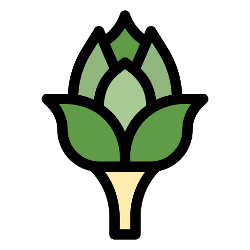 Artichoke artichoke food and restaurant organic icon