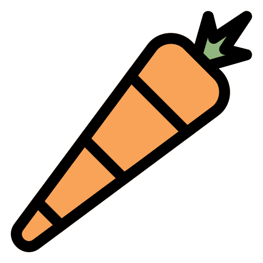 Carrot vegan vegetarian food icon Carrot vegan vegetarian food icon