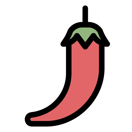 Chili vegan food and restaurant chili icon Chili vegan food and restaurant chili icon