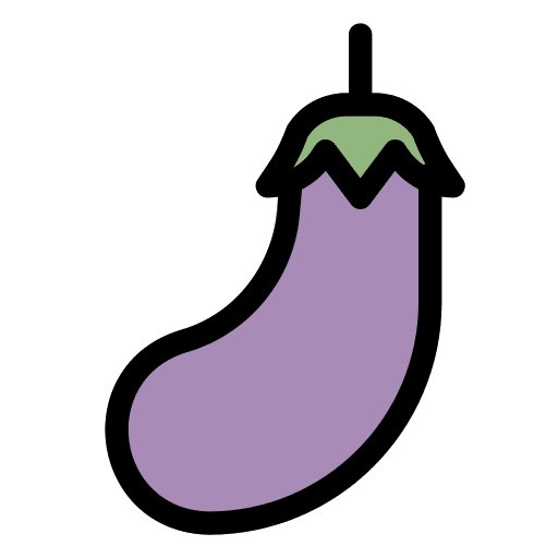 Eggplant healthy food food and restaurant vegan icon Eggplant healthy food food and restaurant vegan icon