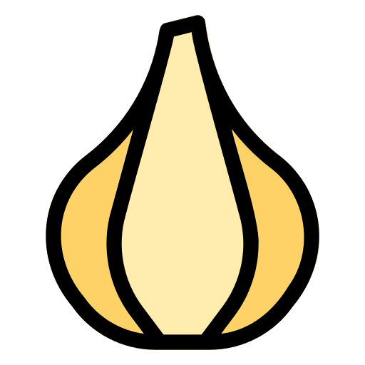 Garlic garlic organic food and restaurant icon Garlic garlic organic food and restaurant icon
