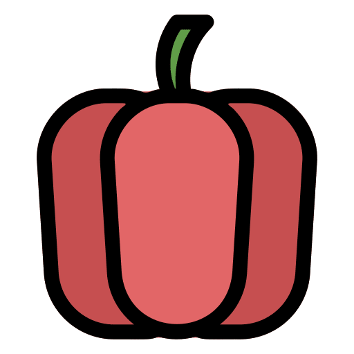 Paprika healthy food vegetable paprika icon Paprika healthy food vegetable paprika icon