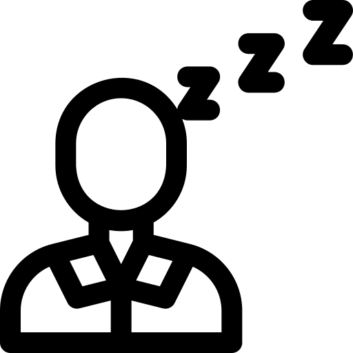 Sleep employee worker user icon Sleep employee worker user icon