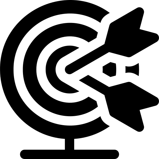 Target sport target objective icon Target sport target objective icon