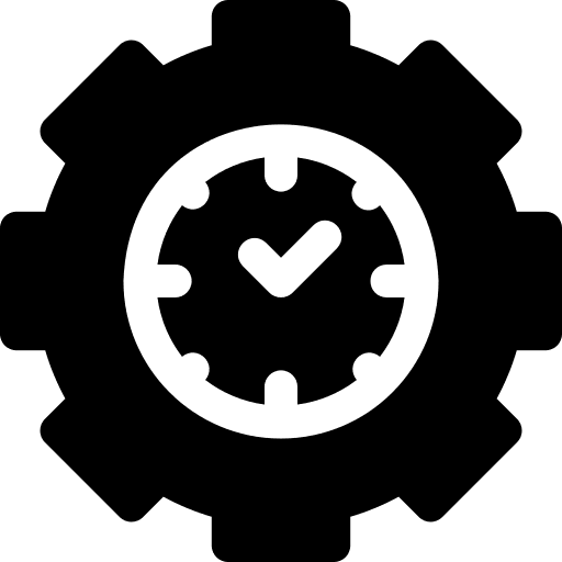 Time management time management gear time and date icon Time management time management gear time and date icon