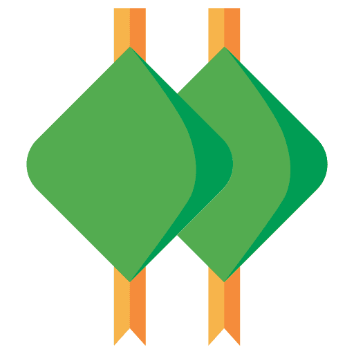 Ketupat cultures muslim ramadan icon Ketupat cultures muslim ramadan icon