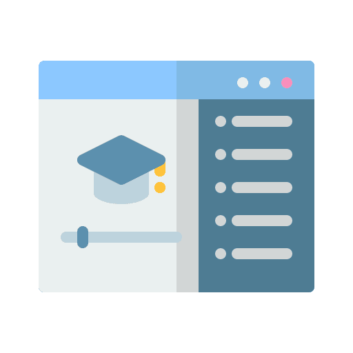 Online course lesson digital learning online course icon