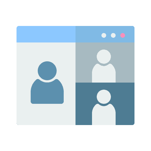 Conference communications online learning education icon Conference communications online learning education icon