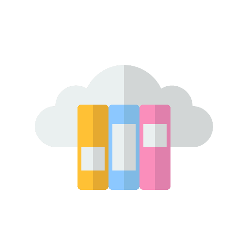 Digital library ebook elearning digital library icon Digital library ebook elearning digital library icon