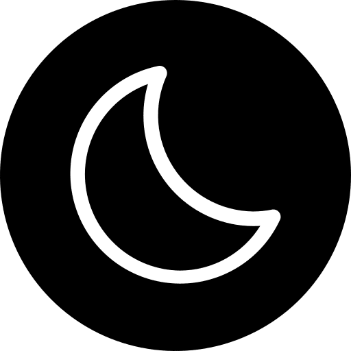 Night mode button web interface night mode icon