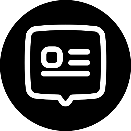 Chat ui user interface speech bubble icon