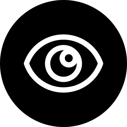 Eye view ui web interface icon