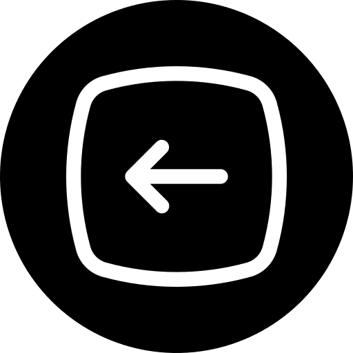 Left arrow user interface back direction icon