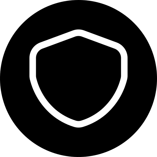 Shield web interface button security icon