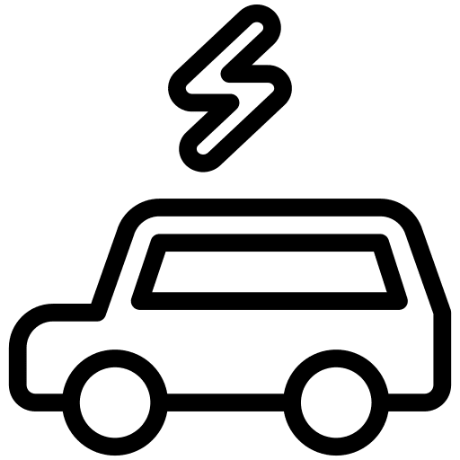 Electric car automobile transportation eco car icon Electric car automobile transportation eco car icon