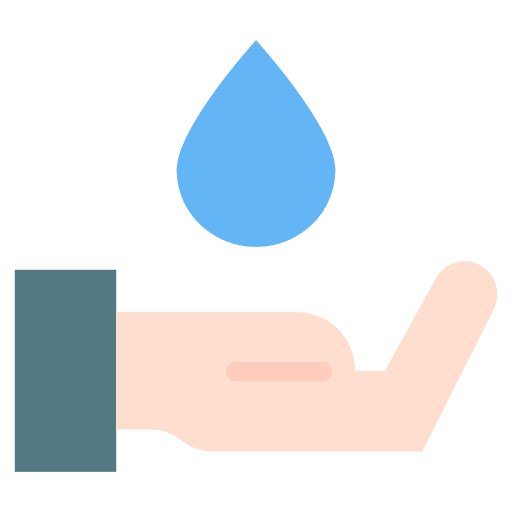 Save water hand water save water icon