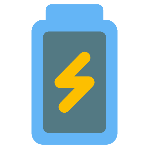 Battery electronics power battery icon