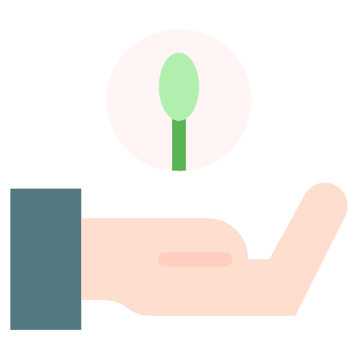 Hand natural hand growth icon