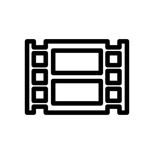 Film entertainment film strip camera film icon