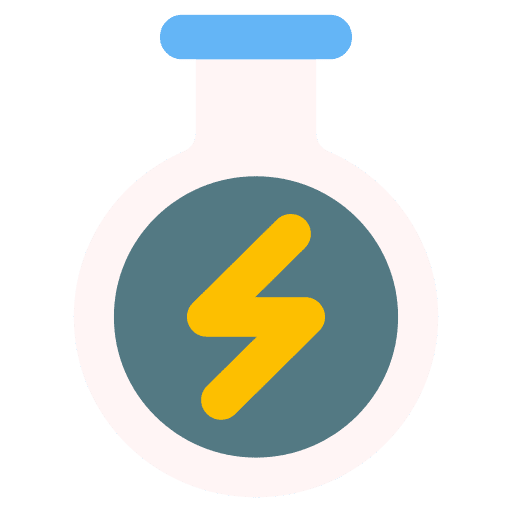 Flask eco friendly bolt renewable energy icon Flask eco friendly bolt renewable energy icon