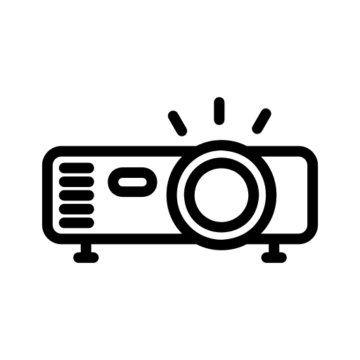 Projector electronics technology tech icon Projector electronics technology tech icon