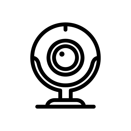 Webcam web camera electronics music and multimedia icon Webcam web camera electronics music and multimedia icon