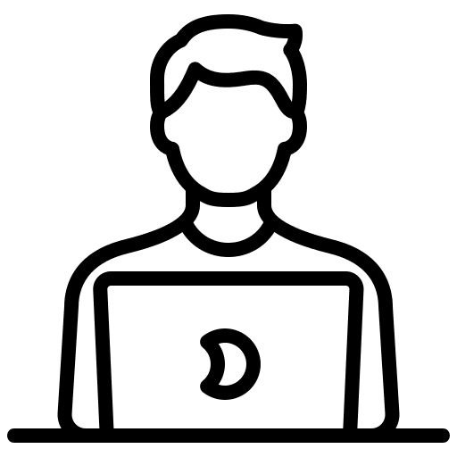 Blogger programmer developer computer icon