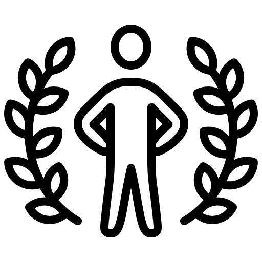 Influencer marketing attraction winner icon