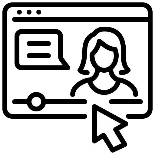 Influencer people communications blogger icon