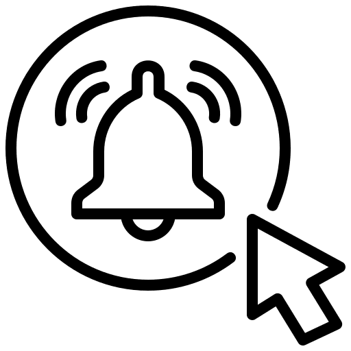 Subscribe push notification notification notification bell icon